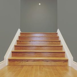 Whitfield Home Improvements: custom baseboard and stair trim
