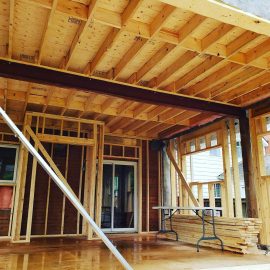 Whitfield Home Improvements - new additional interior framing and support beam
