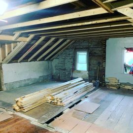 Whitfield Home Improvements: old farm house bedroom project - framing underway