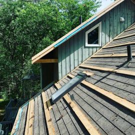 Whitfield Home Improvements - home renovation - preparing the roof for new steel roofing and trim